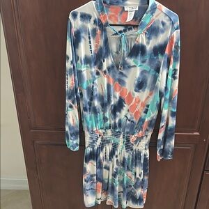 Multicolor Tie-Dye Dress